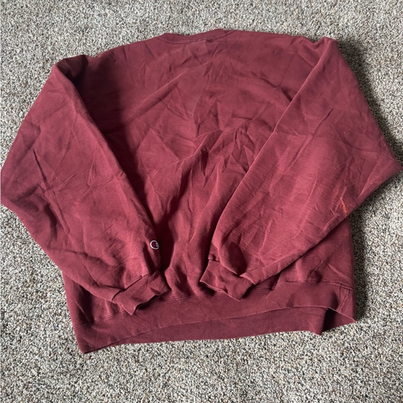 Champion Men's Burgundy Crewneck Sweater Preloved size XL extra large - Picture 5 of 5